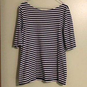 Old Navy Blue Striped Tee , Size L